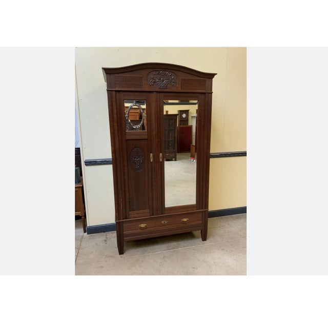 Antique Art Nouveau Wardrobe, 1910 For Sale - Image 10 of 10