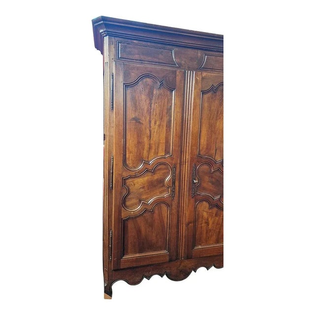 Provencal Wardrobe with Two Doors - 19th Century France, 1980s For Sale - Image 4 of 6