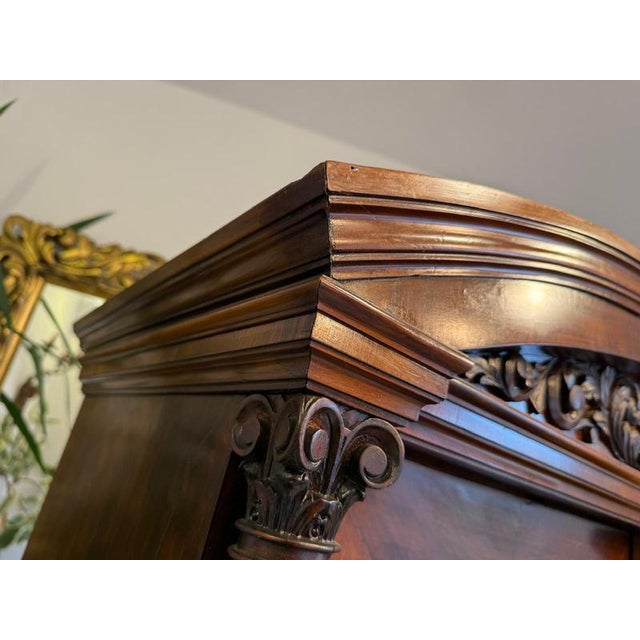 Wood Gründerzeit Walnut Veneered Display Cabinet For Sale - Image 7 of 13