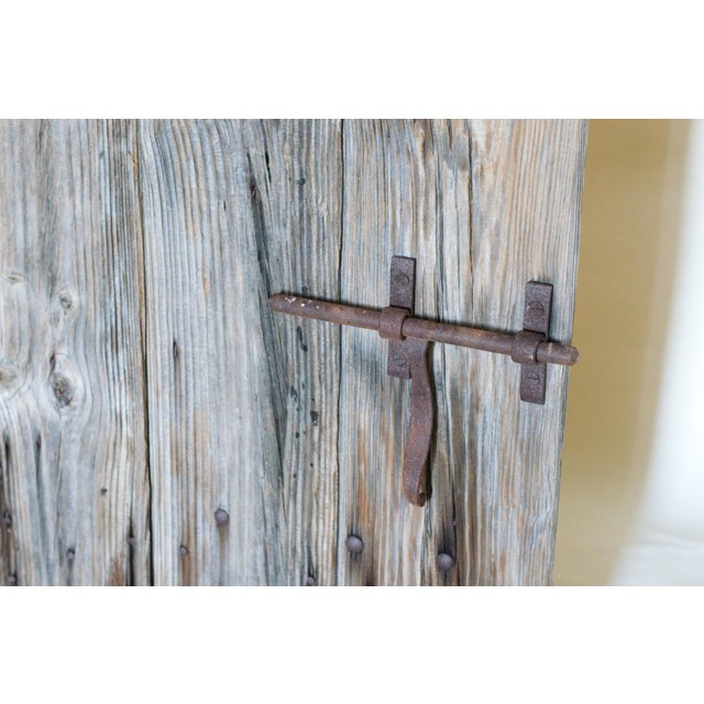 Antique Oak Door in Wrought Iron from Befos, 1800 For Sale - Image 3 of 17