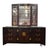 Vintage Hickory White Chinoiserie Style Burl Wood & Lacquer Dresser & Mirror For Sale - Image 12 of 12