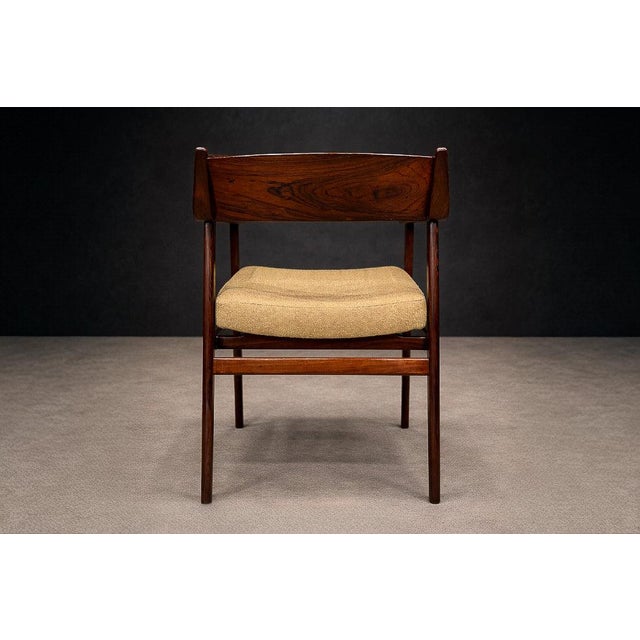 Set of Four Brazilian Rosewood Armchairs / Dining Chairs by Jorge Jabour, Cantù, 1960s - Lot 634–615A For Sale - Image 4 of 18