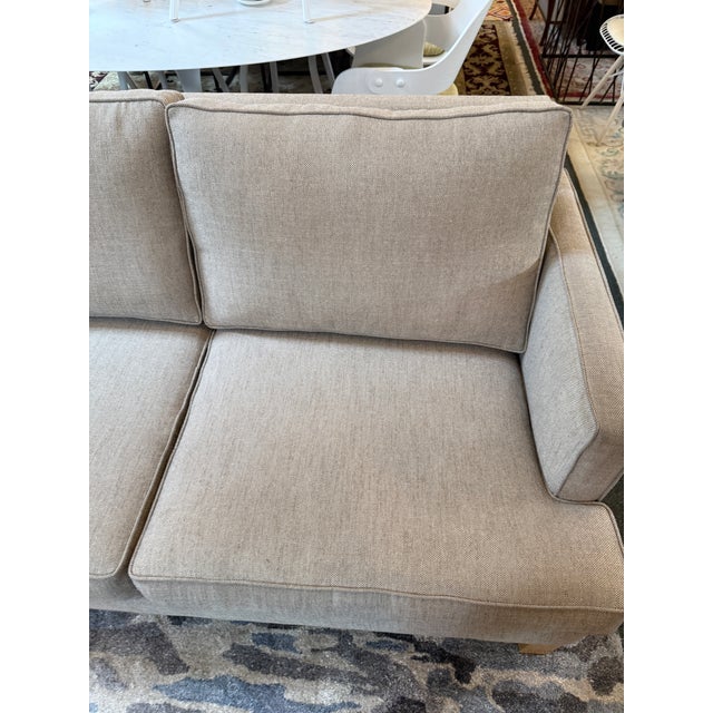 Tan C & L Design Chaise Lounge Sectional For Sale - Image 8 of 12
