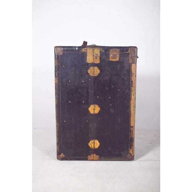 Antique Holdall Covered in Black Leather, 1890s For Sale - Image 13 of 18