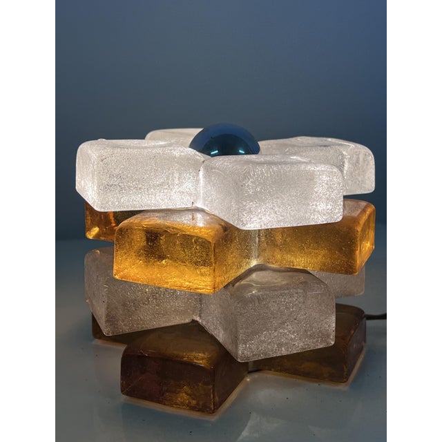Glass Glass Table Lamp by Albano Poli for Poliarte, 1970s For Sale - Image 7 of 7