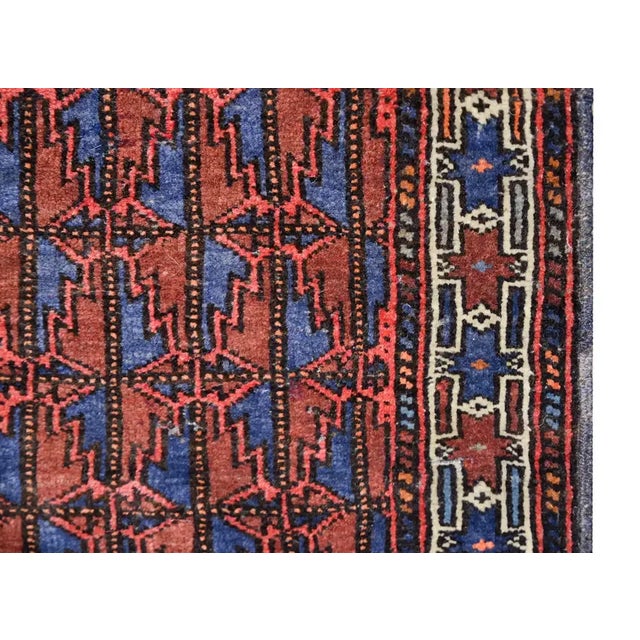 Tribal Vintage Baluch Runner For Sale - Image 3 of 13
