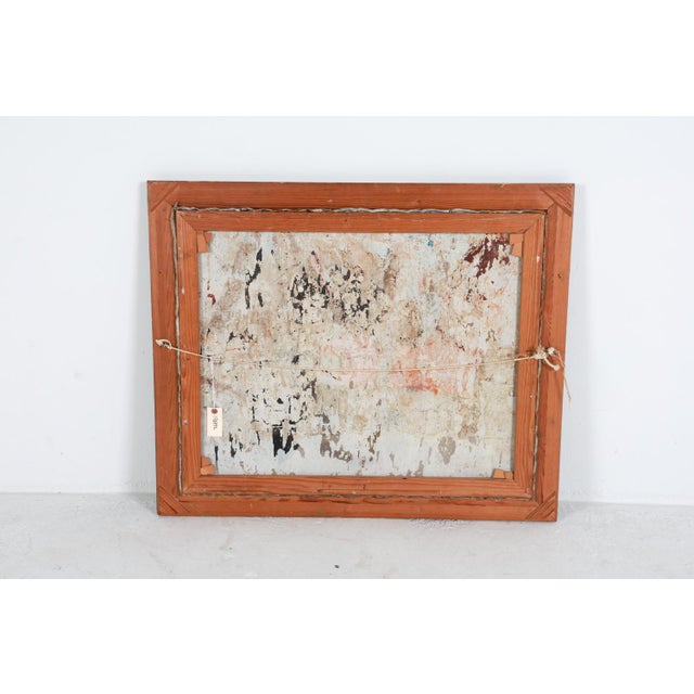 Large Mid-Century Oil on Canvas "Ice Skaters in the Park" For Sale In Greensboro - Image 6 of 6