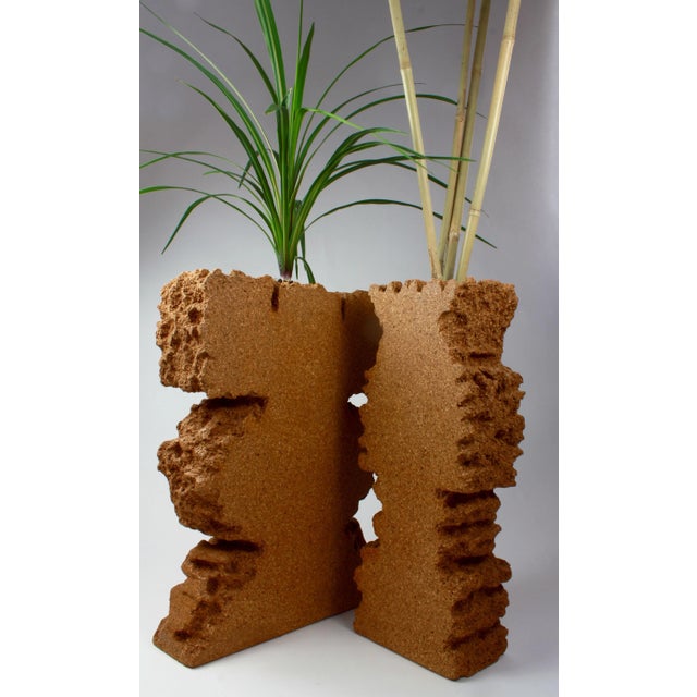 I'm Floating I Vase by Louise Bankander One of a kind, signed, 2022. Dimensions: 25 x 16 x 64 cm. Materials: Cork. The...