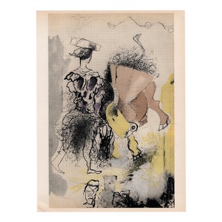 Georges Braque, Bullfighter, 1955, Lithograph For Sale