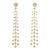 Syna Yellow Gold Mogul Chandelier Earrings with Diamonds, a Pair For Sale