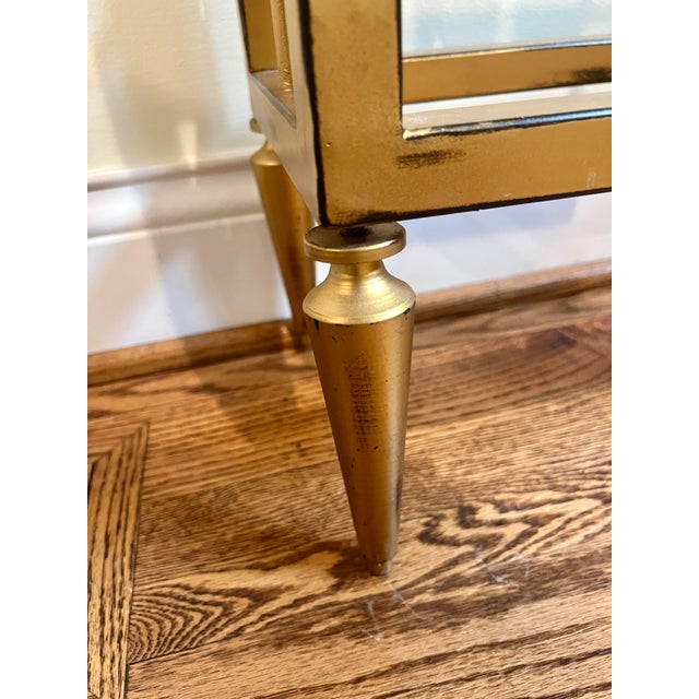 Gold Global Views Open Block Console Table - Gold For Sale - Image 8 of 10