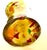 Mid 20th Century Tall Yellow Hand-Blown Glass Bottle in Murano Style For Sale - Image 17 of 17