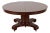 Late 19th Century R. J. Horner Style Antique American Empire Monumental Carved Mahogany Pedestal Extension Dining Table, Newly Refinished For Sale