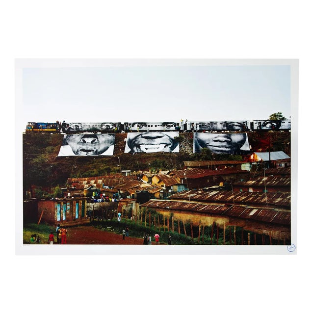 JR, Action in Kibera Slum, 2009, Original Signed Lithograph For Sale