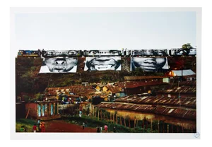 JR, Action in Kibera Slum, 2009, Original Signed Lithograph