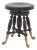 Victorian Ebonized Circular Piano Stool, Ca. 1900 For Sale