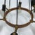 Mid-Century Modern 1960s Stilnovo Style Mid-Century Modern Brass Teak and Glass Italian Chandelier For Sale - Image 3 of 12