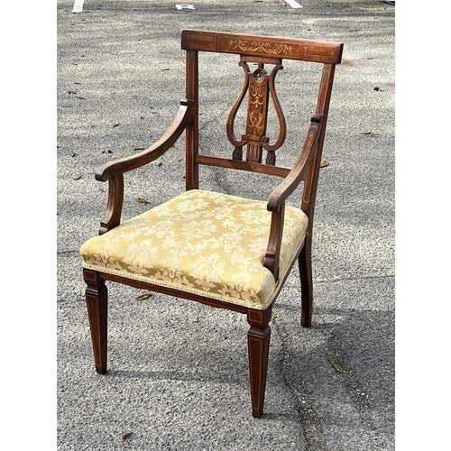 Antique Sheraton Mahogany Armchair For Sale - Image 8 of 14
