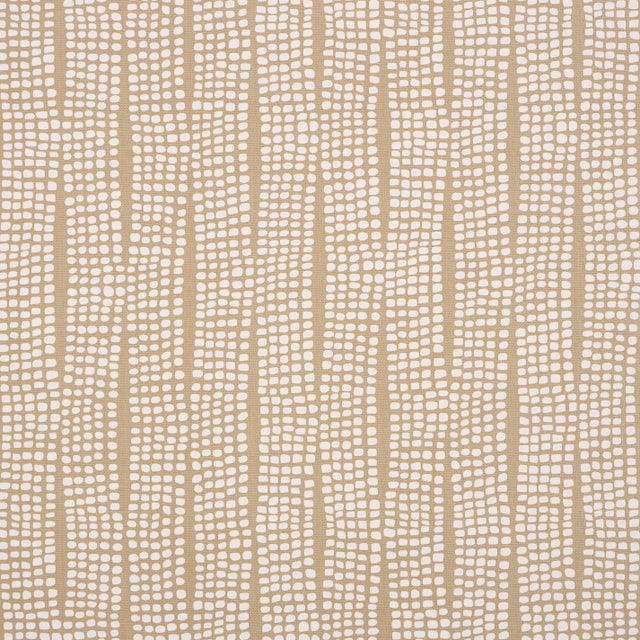 SAMPLE - Schumacher Noland Wallpaper In Flax For Sale