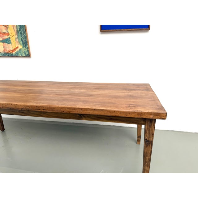 Farmhouse Table in Beechwood with Tapered Legs, France, 1970s For Sale - Image 10 of 18