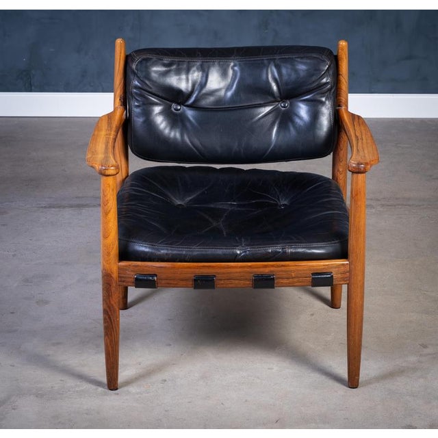 Cadett Easy Chair attributed to Eric Merthen, Sweden, 1960s For Sale - Image 4 of 9