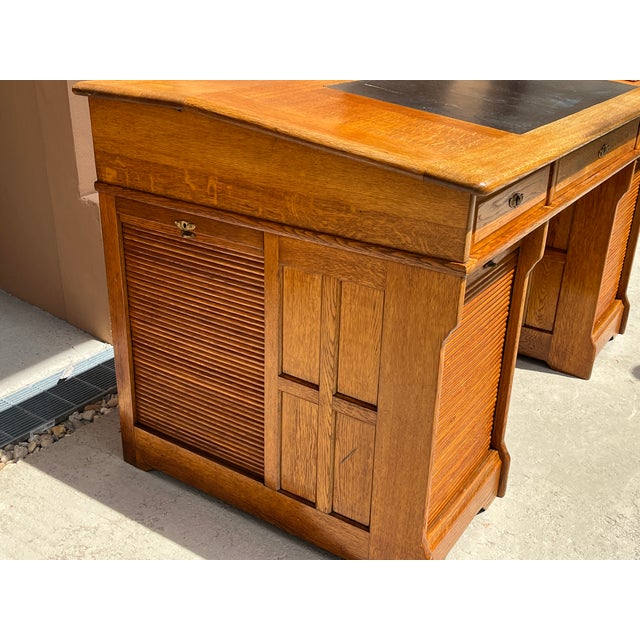 Office Desk in Oak and Veneered, 1890 For Sale - Image 3 of 18