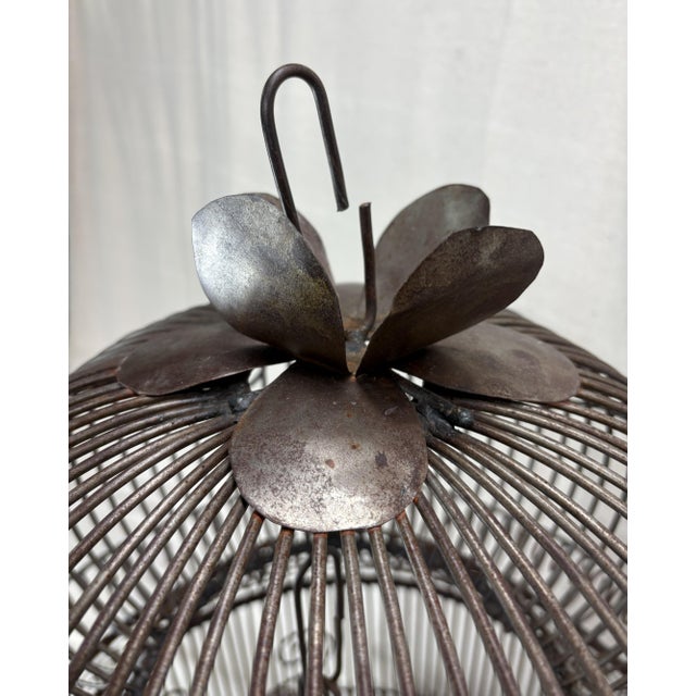 Late 20th Century Architectural Birdcage on Stand, 60"h For Sale - Image 6 of 8