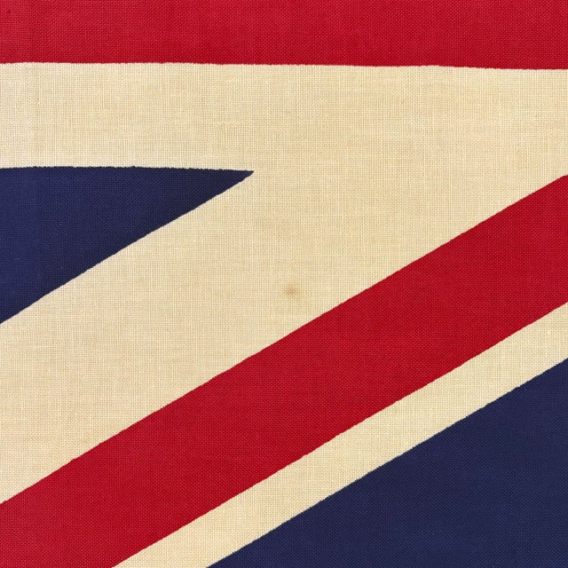 English Vintage Cotton Union Jack Flag For Sale - Image 3 of 5