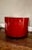Mid 20th Century Red Lacquer Laminate Cylinder Side Table Stand For Sale - Image 9 of 10