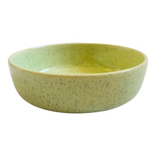 Bauer Brusche Speckled Green Ceramic Bowl For Sale