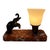 Art Deco Elephant Table Lamp with Red Marble Base, 1930 For Sale - Image 9 of 9
