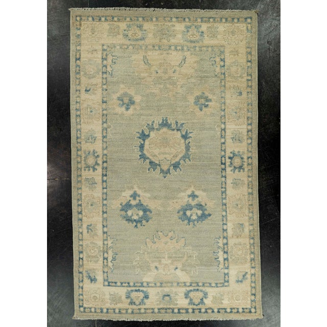 Gray Oushak Rug 2'8" x 4'5" #21326 For Sale - Image 8 of 8