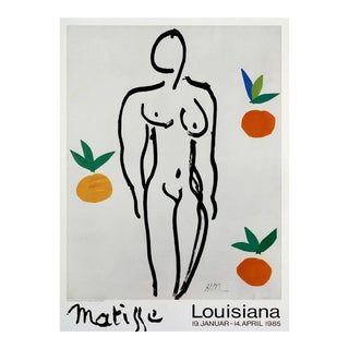 1985 Henri Matisse Model and Oranges Louisiana Museum Poster For Sale