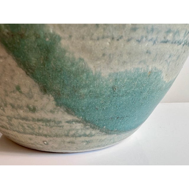 Studio Ceramic Art Vase with Modernist Graphic Decor by Helle Stenberg for Pottestuen, Denmark, 1960s For Sale - Image 9 of 18