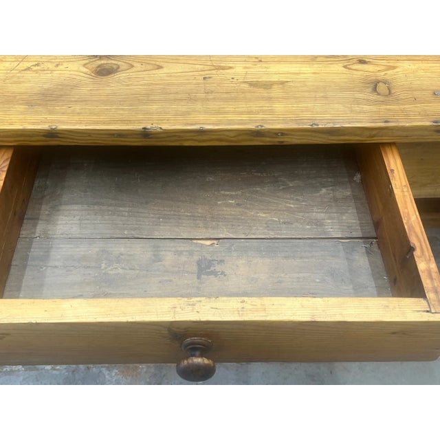 Long 19th Century French Sewing / Dining Table For Sale - Image 4 of 12