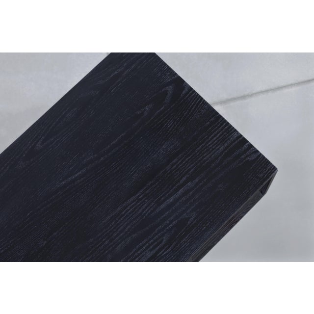 Vintage Black Cerused Desk by Jack Van Der Molen for Jamestown Lounge Co. For Sale - Image 14 of 14