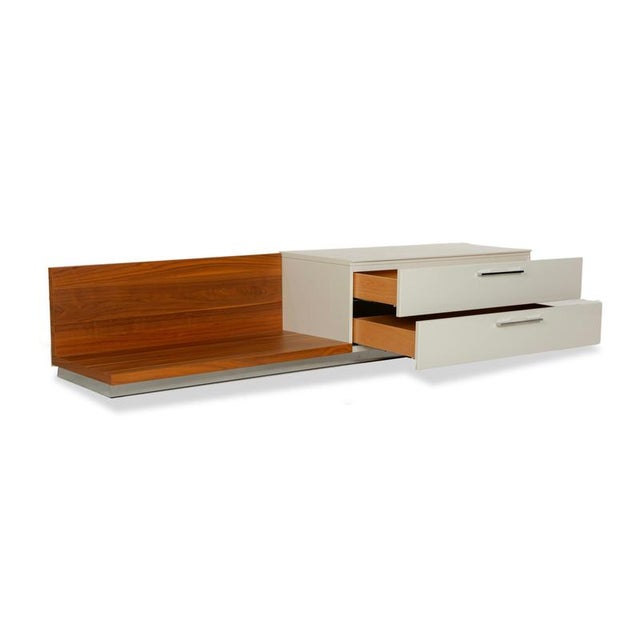 Modern Lilac Sideboard in Cream and Brown Wood from Hülsta For Sale - Image 3 of 14