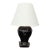 Chinoiserie Style Black Lacquer Table Lamp With Gilt Decoration For Sale