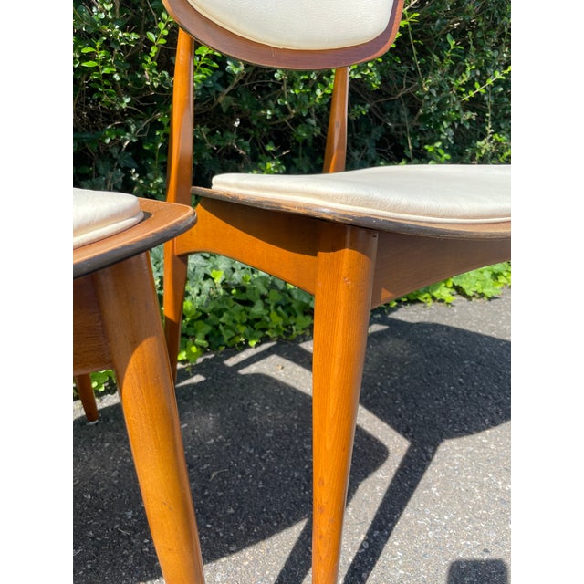 Vintage 1960s Mid Century Modern Dining Chairs Set of 4 For Sale - Image 4 of 16