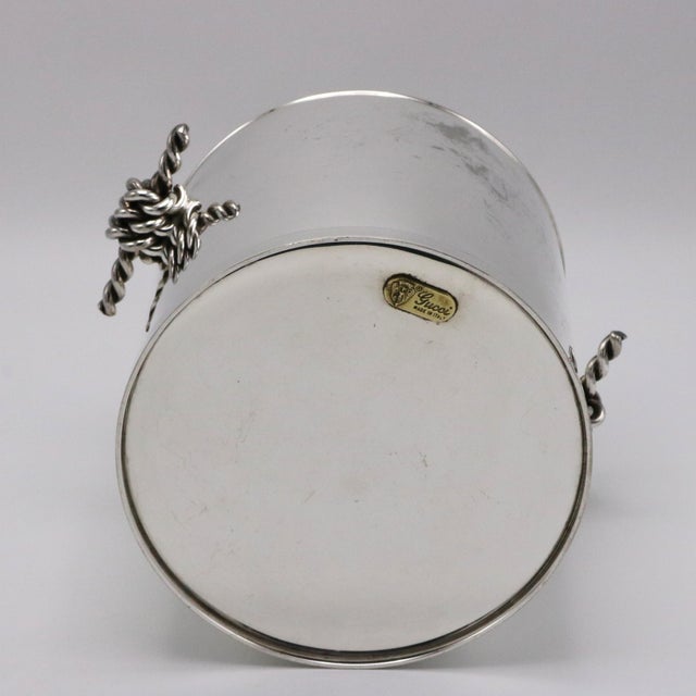 Mid-Century Modern 1960s Fine Gucci Ice Bucket For Sale - Image 3 of 7