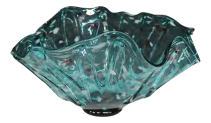 Modern Design Form Form Art Glass Center Bowl