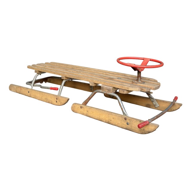 Vintage Steering Sled, 1930s For Sale