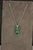 Oval Shape Drop Shape Emerald Diamond 18 Karat White Gold Chain Pendant Necklace For Sale - Image 11 of 15