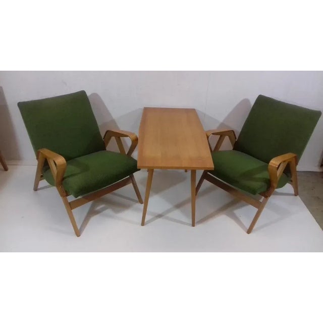 - Four dining chairs, two armchairs, adjustable dining table, coffee table - Dimension of chairs: 78 x 42 x 43, dining...
