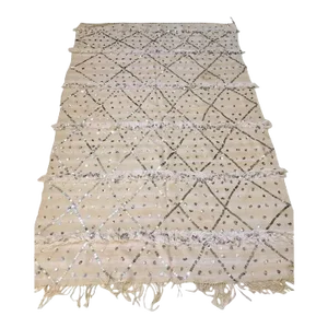 Large Vintage Original Tribal Moroccan Wedding Berber Blanket