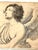 Mid 18th Century Antique Angel Engraving Signed Cavalli For Sale - Image 4 of 12