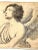 Mid 18th Century Italian Engraving of Angel, Signed Cavalli For Sale - Image 4 of 12