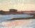Island Sunset by Riley Doyle | Oil on Panel Landscape of an island at sunset over water. For Sale