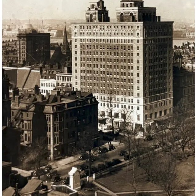 Mid Century 1970's Sepia Tone - Boston Ritz Carlton Hotel in 1929, Signed For Sale - Image 4 of 6