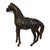 Vintage Mid Century Leather Clad Horse Figurine W/Saddle & Bridle - English Equestrian Handsomely hand crafted large...